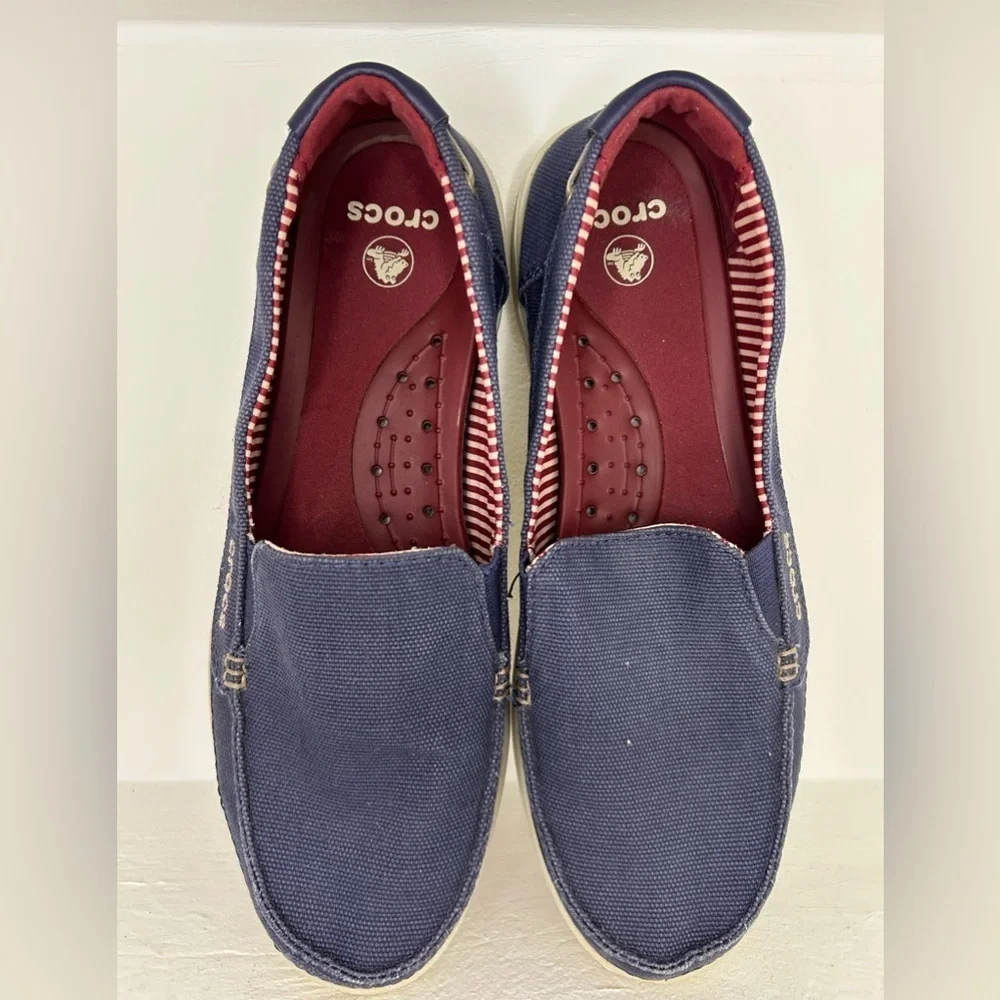 CROCS Women’s Blue Slip-On Loafers
